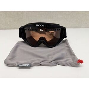 Scott Ski Goggles Snowboard‎ Orange Lens Black w/ Case Adult